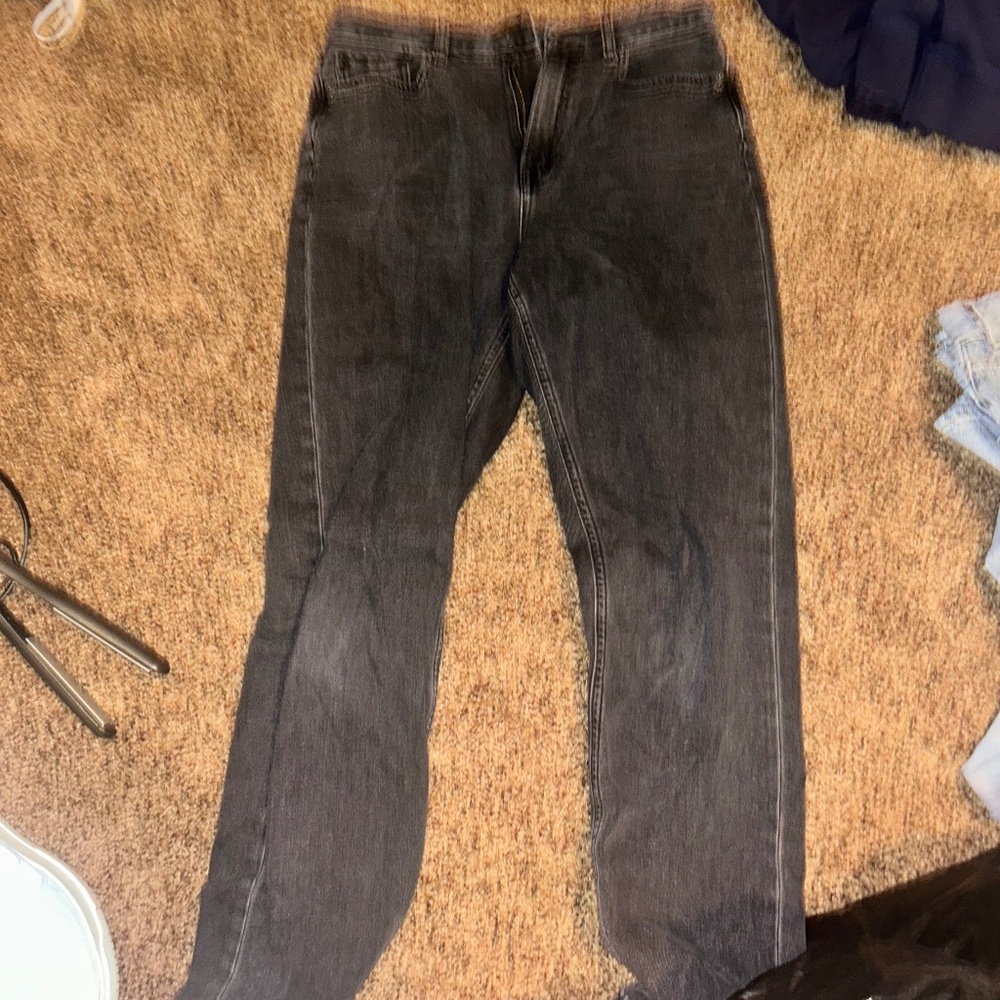 Black American Eagle Skinny Jeans (Extra Long Size 8)